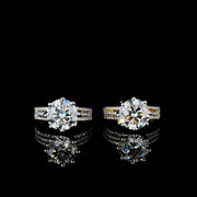 4 Carat Round Engagement Ring